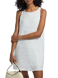 Jessi Striped Linen Minidress