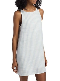 Jessi Striped Linen Minidress