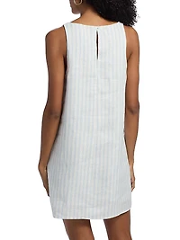 Jessi Striped Linen Minidress