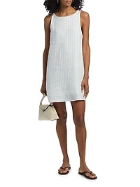 Jessi Striped Linen Minidress