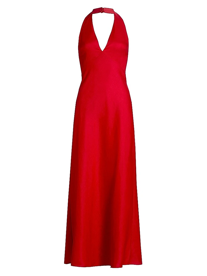 Delilah Linen Maxi Dress