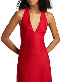 Delilah Linen Maxi Dress