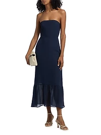 Arta Strapless Midi-Dress