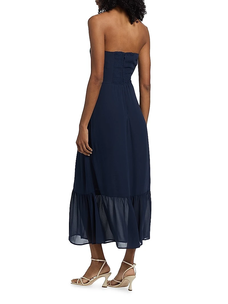 Arta Strapless Midi-Dress