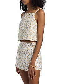 Kerri Linen Crop Top