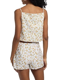 Kerri Linen Crop Top