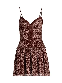 Citrus Polka Dot Minidress