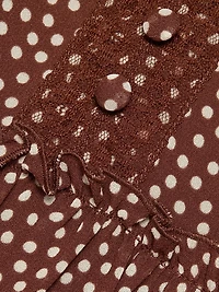 Citrus Polka Dot Minidress