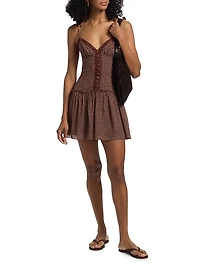 Citrus Polka Dot Minidress