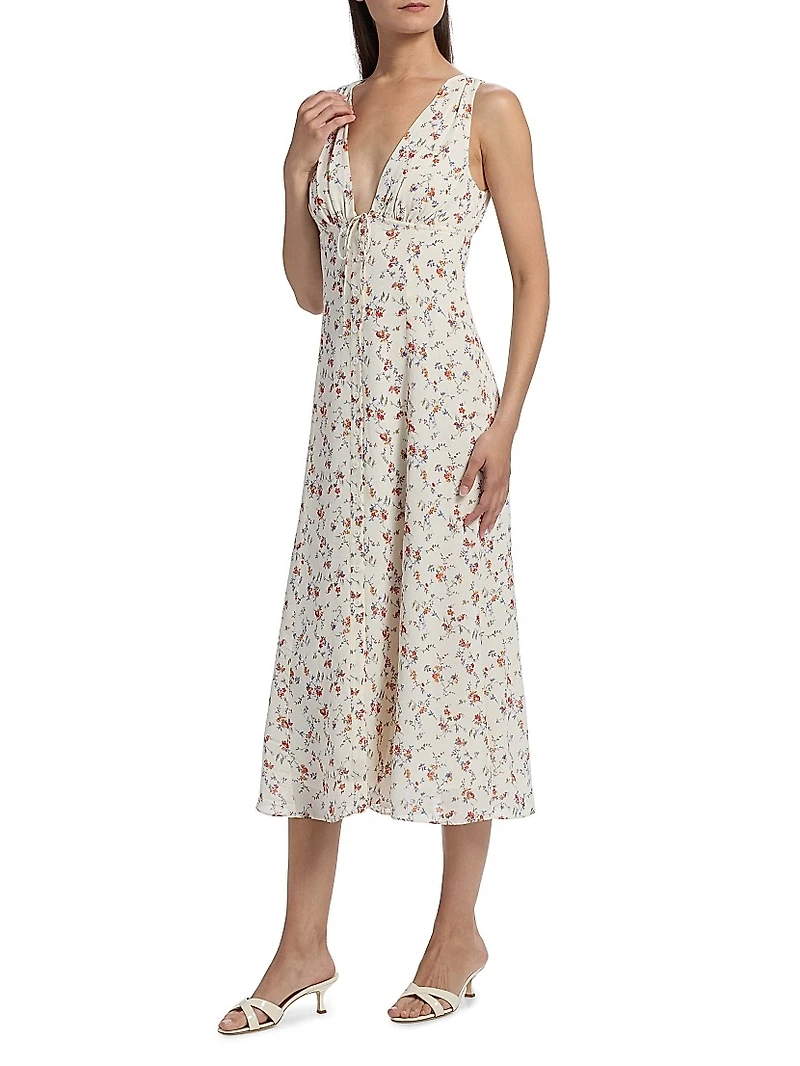 Ceara Floral Midi-Dress