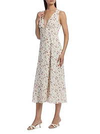 Ceara Floral Midi-Dress