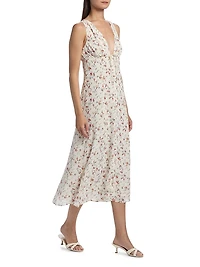 Ceara Floral Midi-Dress