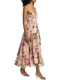 Jaelyn Floral Midi-Dress