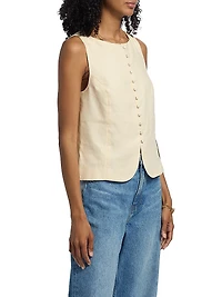 Addison Linen Vest Top
