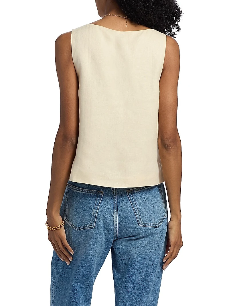 Addison Linen Vest Top