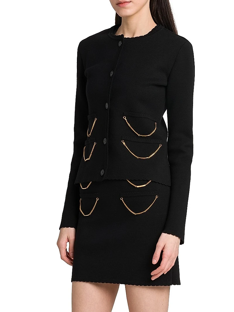 Chain Wool Cardigan