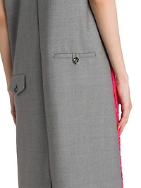 Sequined Mix Media Maxi Dress