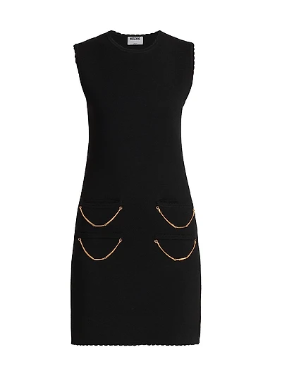 Chain Wool Minidress
