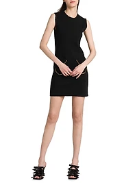 Chain Wool Minidress