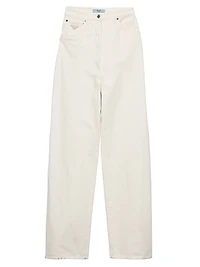 Wide-Leg Denim Jeans