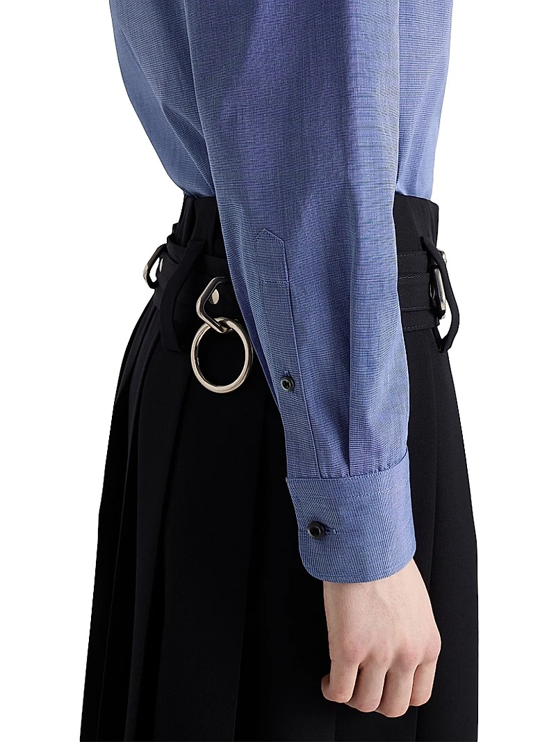 Embroidered Fil-à-Fil Shirt