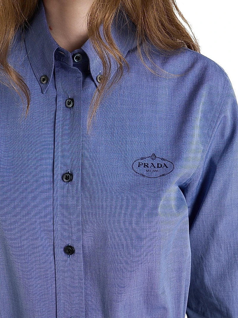 Embroidered Fil-à-Fil Shirt