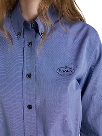 Embroidered Fil-à-Fil Shirt