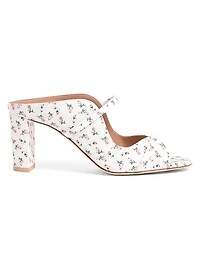 Norah 70MM Floral-Print Block Heel Sandals