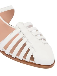 Eleonora Leather Flat Mules