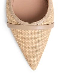 Jama Raffia Slingback Flats