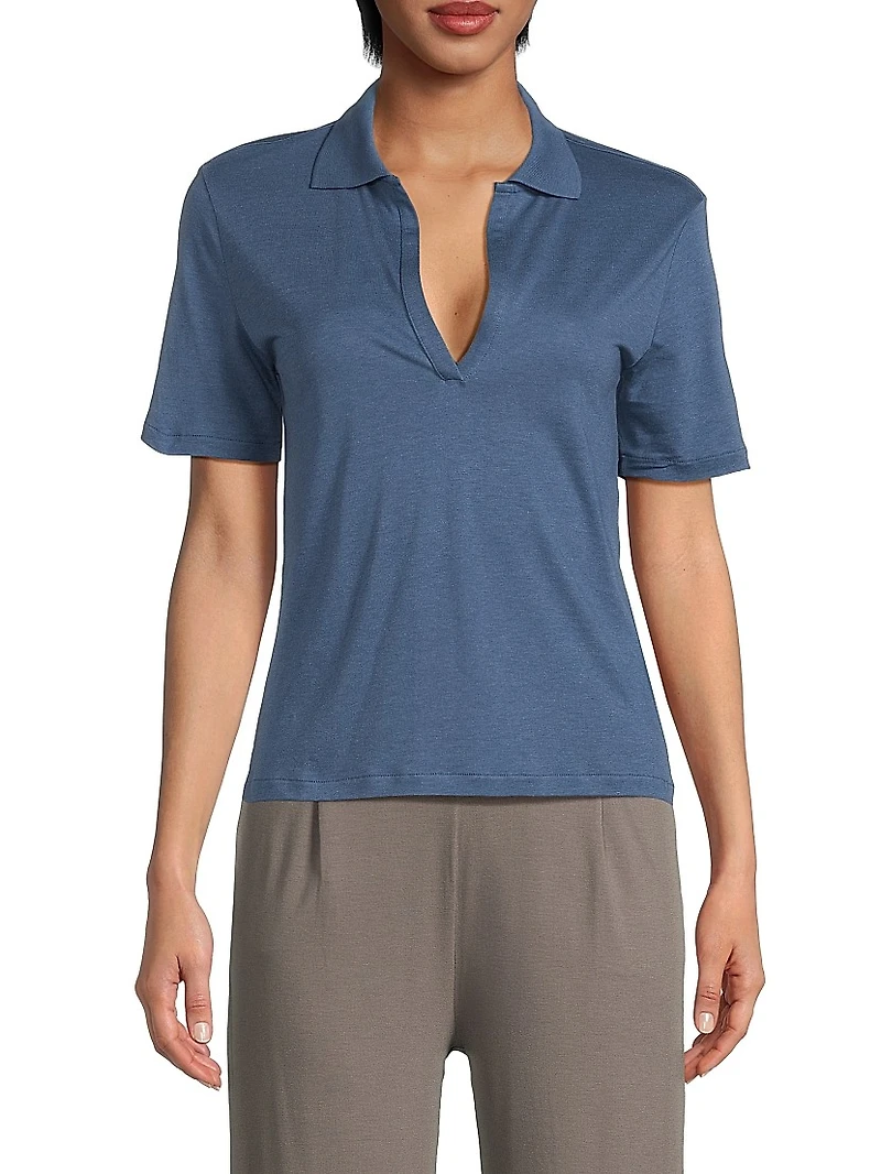 Cotton-Blend Polo Shirt