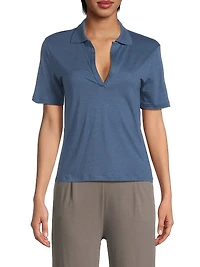 Cotton-Blend Polo Shirt