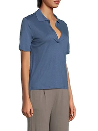 Cotton-Blend Polo Shirt