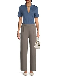 Cotton-Blend Polo Shirt