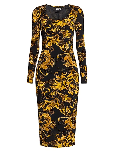Vestiti Baroque Body-Con Midi-Dress