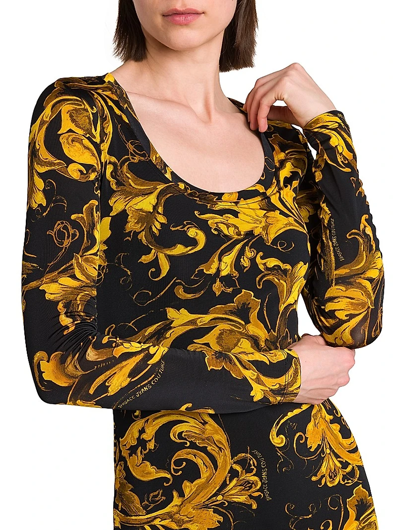 Vestiti Baroque Body-Con Midi-Dress