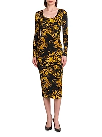 Vestiti Baroque Body-Con Midi-Dress