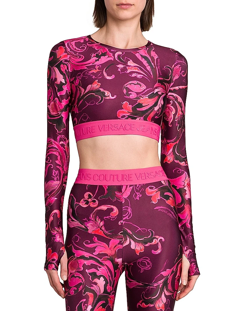 Cropped Long-Sleeve T-Shirt