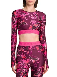 Cropped Long-Sleeve T-Shirt