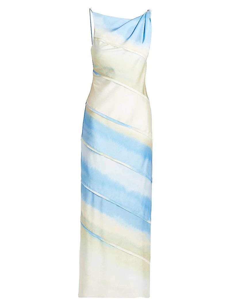 Kahlo Satin Column Gown