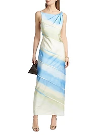 Kahlo Satin Column Gown