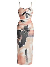 Avni Printed Stretch Midi-Dress