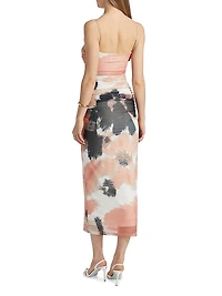 Avni Printed Stretch Midi-Dress