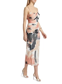 Avni Printed Stretch Midi-Dress