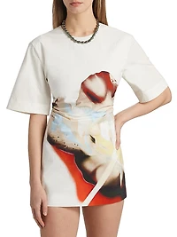 Astryd Floral Stretch-Cotton Minidress