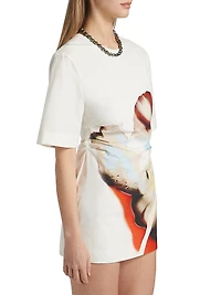 Astryd Floral Stretch-Cotton Minidress