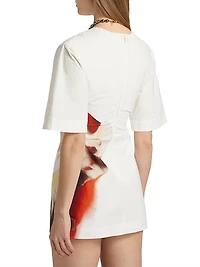 Astryd Floral Stretch-Cotton Minidress