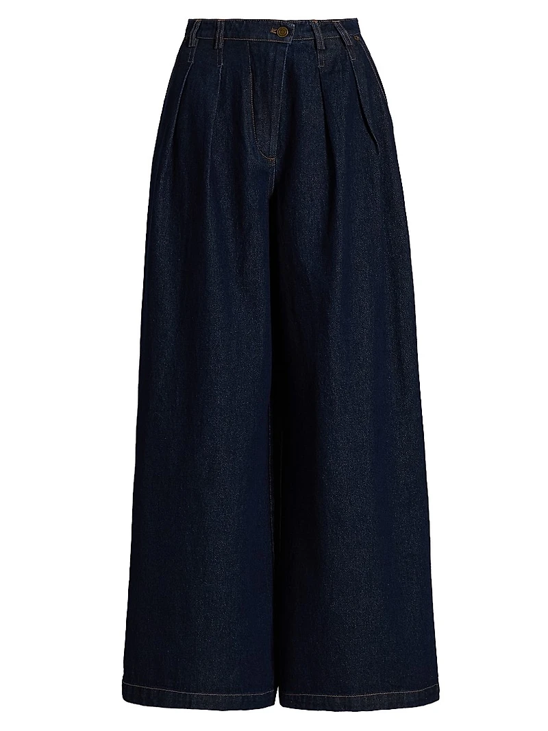 Micah Denim Wide-Leg Pants