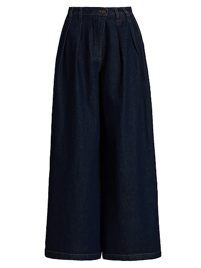 Micah Denim Wide-Leg Pants