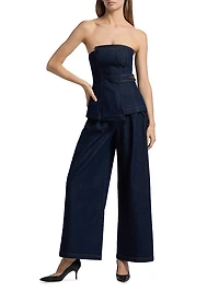 Micah Denim Wide-Leg Pants